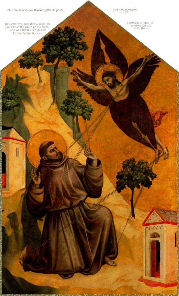 St. Francis of Assisi Receiving the Stigmata by Giotte de Bondone ...