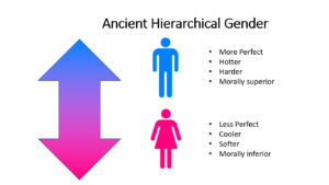 Diagram of ancient hierarchical gender model